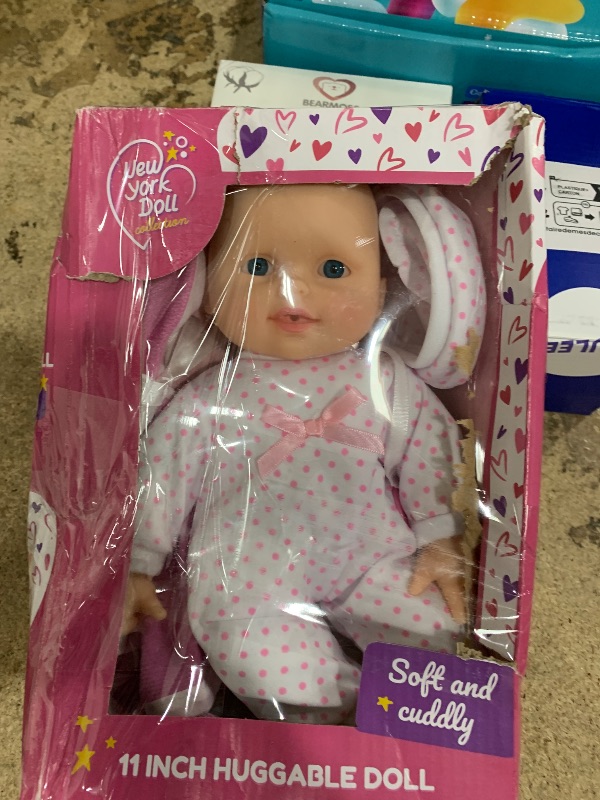 Photo 1 of 11 inch Soft Body Boy Baby Doll in Gift Box - Doll Pacifier Included -Toy Dolls for Boys and Toddlers (Caucasian)