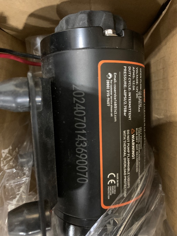 Photo 1 of 12V RV Portable Macerator Waste Pump for Sewage, 12GPM Suction 3.2 feet Lift 10 feet, Complete RV Macerator Pump Kit for Right Out of Box