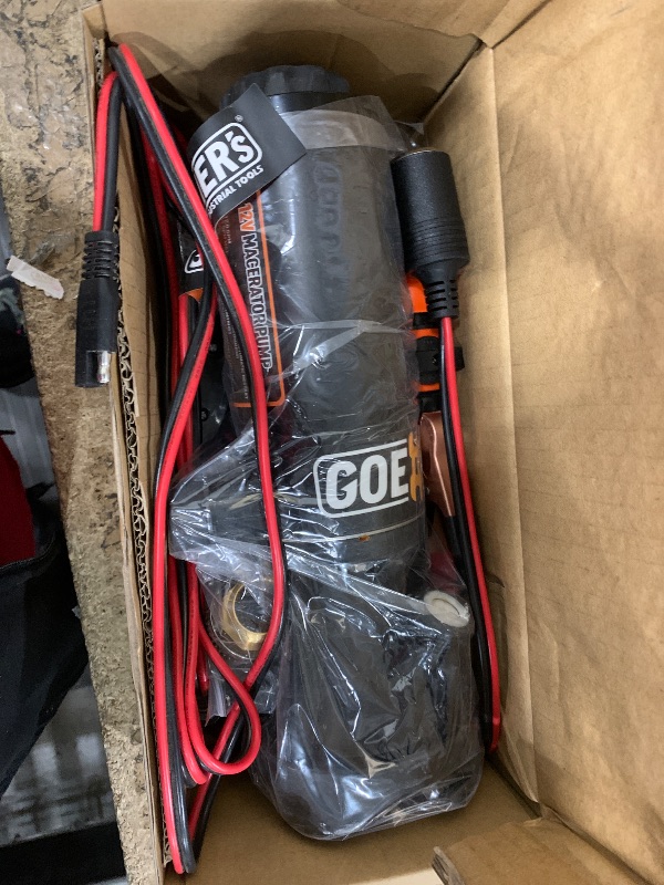 Photo 1 of 12V RV Portable Macerator Waste Pump for Sewage, 12GPM Suction 3.2 feet Lift 10 feet, Complete RV Macerator Pump Kit for Right Out of Box