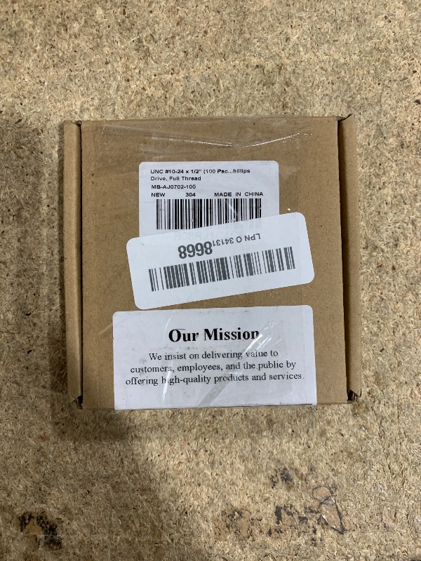 Photo 1 of #10-24 x 1/2" (100 Pack) Phillips Flat Head Machine Screws, Stainless Steel 304 (18-8), UNC Coarse Thread, Countersunk Head Machine Screws, Phillips Drive #2