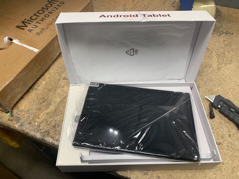 Photo 1 of (used, factory reset needed_) 2025 Latest Android 13 Tablet 10.1 Inch, 5G WiFi Tablets Mit 16GB RAM+128GB ROM(1TB TF),2 In 1 Tablet with keyboard Mouse Pen-Octa-Core2.0Ghz | 7000mAh | 1080FHD | 13MP Camera | WLAN GPS -Black
