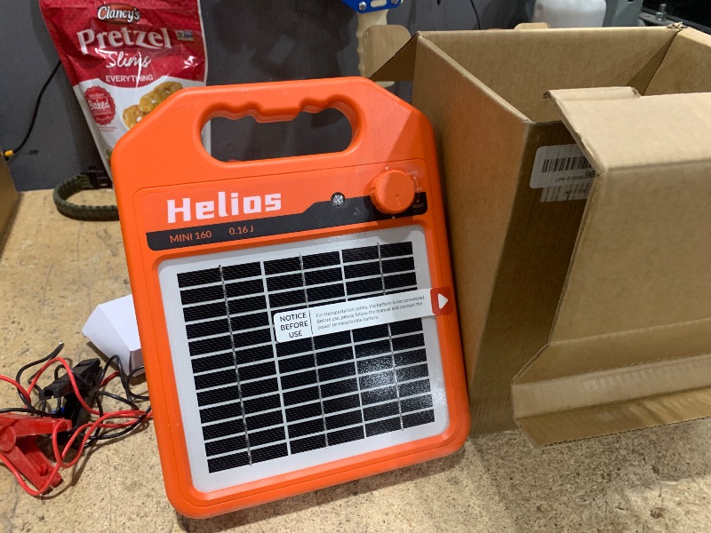 Photo 1 of ANDMON MINI160 10 Miles Solar Fence Charger, 0.16 Joule Solar Electric Fence Charger for Livestock, Pigs, Horses, Cattle Sheep, Solar Powered Electric Fence with Day or Night Mode, Easy Installation