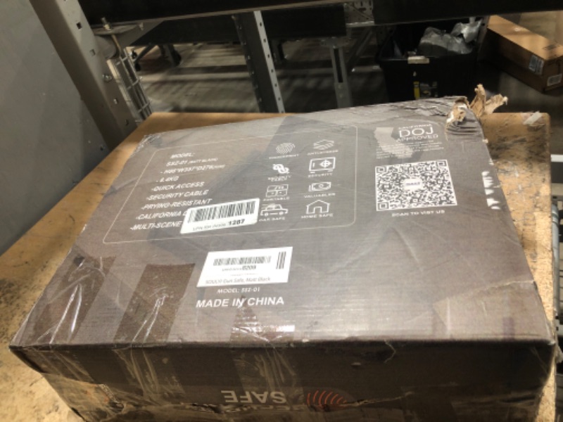 Photo 1 of (wont open)SOULYI Biometric Fingerprint Gun Safe for 3 Pistols Safe DOJ Certified with 3 Quick Access Handgun,Digital Keypad Matt Black Bedside Firearm Safety Car Safe Hardened Steel Lock Box