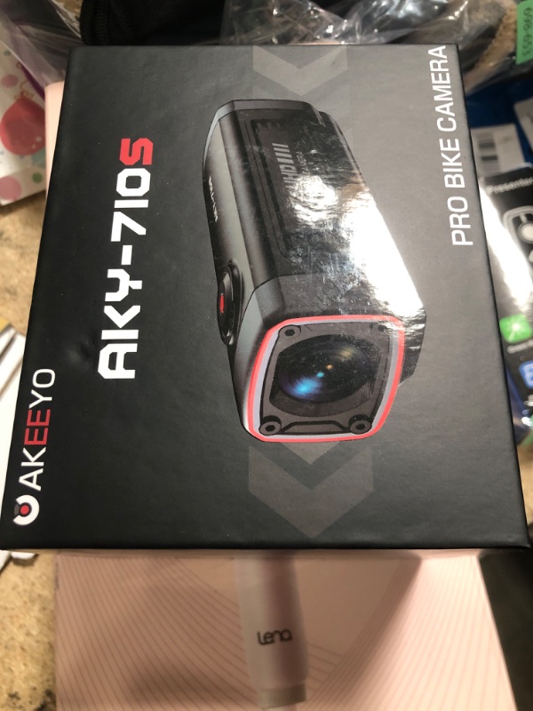 Photo 1 of AKY-710S Bike Camera with Mount, 4K 28fps, 2K 55fps, Wide-Angle 142°,IP67,5MP,Loop & Emergency Recording,Parking Monitor,Bicycle,Outdoor Sports,Rechargeable,64GB Card Included