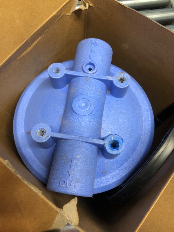 Photo 1 of (used)(missing pieces) Culligan HD-950A Whole Heavy Duty 1" Inlet/(Outlet Water Filtration Housing, Blue, 1020704