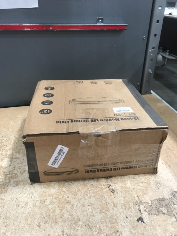 Photo 1 of 36W LED Ceiling Lights for Bedroom Kitchen, 3600lm Super Bright, Dimmable Flush Mount Light Fixtures 6500K/5000K/4000K/3000K/2700K Adjusted Modern Lamps 2PACK, 13 Inch, Nickle
