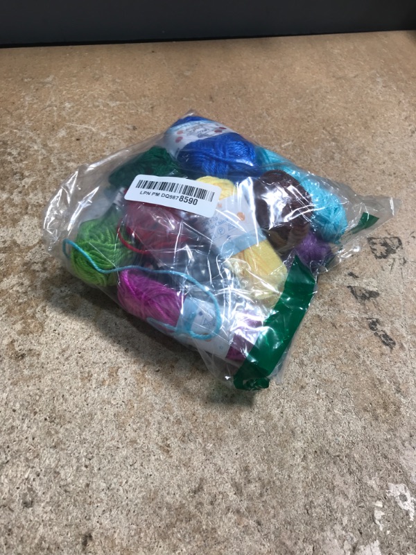 Photo 1 of 12 x 15g Acrylic Yarn for Crocheting Soft Knitting Yarn for Crafts Multicolor Yarn Skeins for Crocheting DIY Yarn Bulk for Handicraft Knitting Yarn Scarves Gift for Beginners Adults