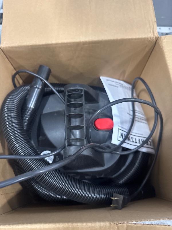 Photo 1 of *TESTED NO POWER ON* CRAFTSMAN CMXEVBE17250 2.5 Gallon 2.5 Peak HP Wet Dry Vac, Portable Shop Vacuum Wet and Dry with Filter Bag, Hose and Attachments for Cleaning in The Home