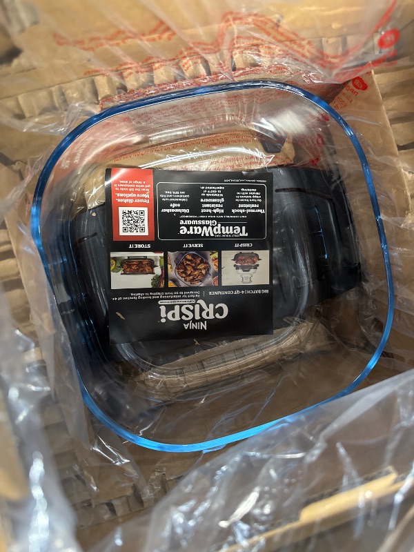 Photo 1 of (used) 
Ninja Crispi Air Fryer, Microwave, Freezer & Dishwasher Safe, Non Toxic Glass Portable Cooking System
