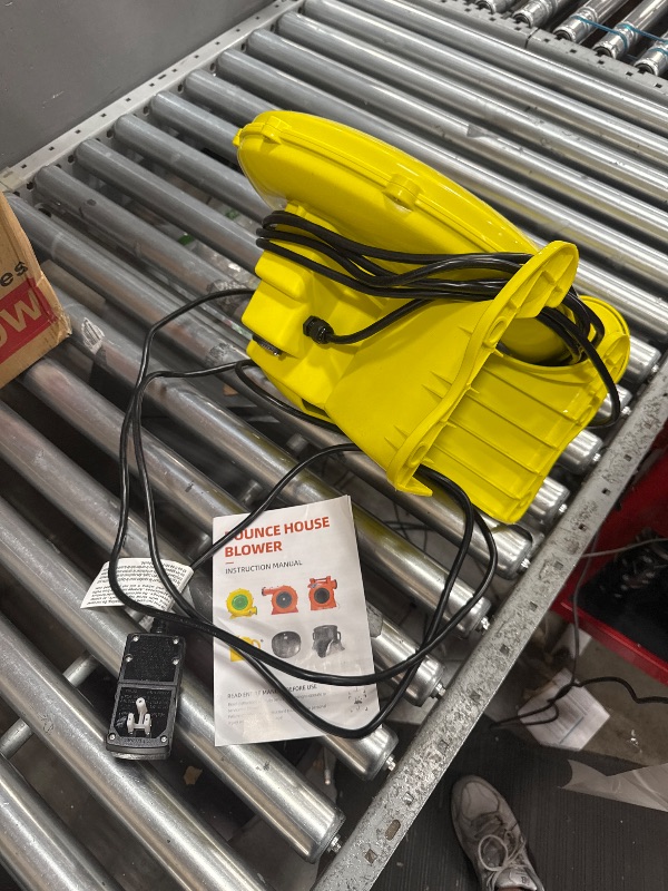 Photo 1 of *UNABLE TO TEST*750W Air Blower, QILEBA 1HP Powerful Bounce House Blower for Inflatables, Portable Inflatable Bubble House Blower Fan Pump for Spray Booth, Bouncy Castle, Jumper, Water Slid, Blower Corded(750W)