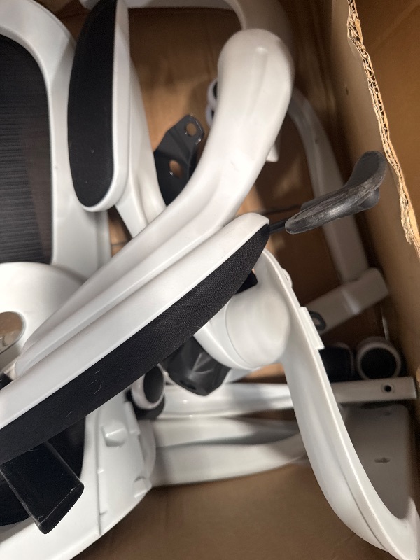 Photo 1 of *PARTS ONLY*TRALT Office Chair - Ergonomic Desk Chair with Adjustable Lumbar Support, Mesh Computer Chair, Executive Chair for Home Office Comfortable Lumbar Support (White+Black)
