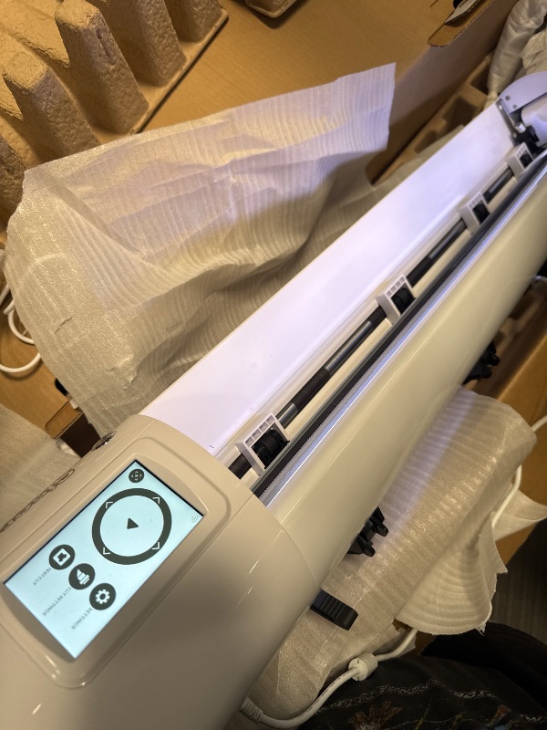 Photo 1 of *POWERS ON* Siser Romeo High-Definition Cutter - 24" Professional Cutting Machine for Vinyl, Paper, and More – WiFi Compatible with Windows & Mac - Includes Leonardo Design Studio Software, Roll Holder Accessory