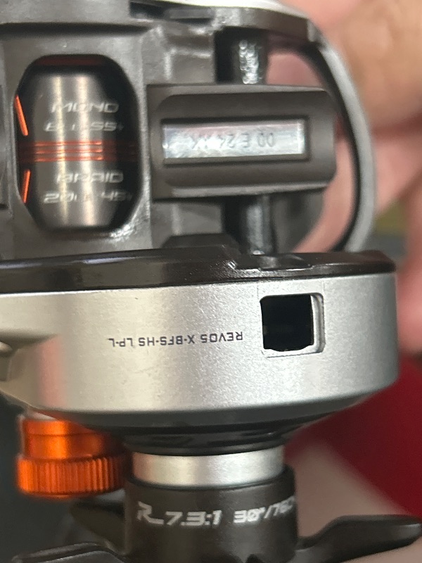 Photo 1 of Abu Garcia Revo X BFS Low Profile Reel, Reliable Freshwater Fishing Reel, Lightweight C6 Carbon Sideplates and BFS Tuned MagTrax Braking System, Carbon Matrix Drag System, Max Drag of 20lb | 9.0kg