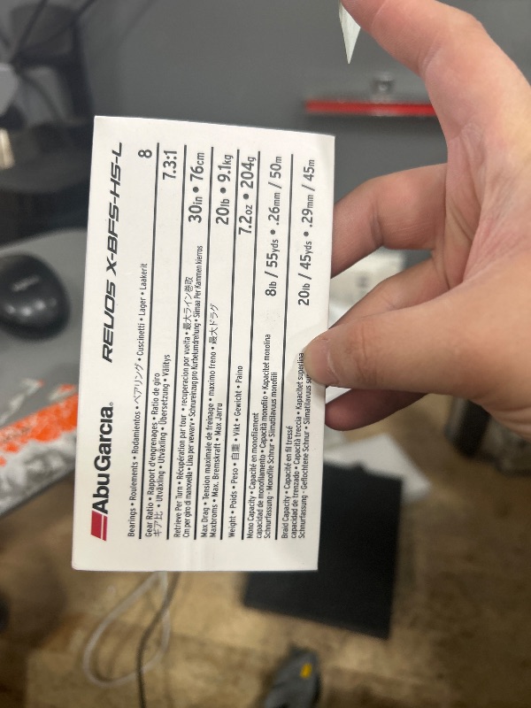 Photo 1 of Abu Garcia Revo X BFS Low Profile Reel, Reliable Freshwater Fishing Reel, Lightweight C6 Carbon Sideplates and BFS Tuned MagTrax Braking System, Carbon Matrix Drag System, Max Drag of 20lb | 9.0kg