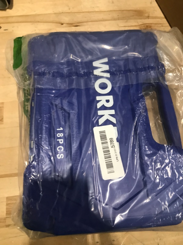 Photo 1 of WORKPRO 18-Piece Impact Socket Extension Set, Includes Socket Adapters, Ratchet Extension Set, Socket Extension Bar, Swivel Universal Joints and Impact Coupler, 1/4", 3/8" & 1/2" Drive