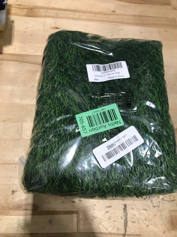 Photo 1 of Artificial Dog Grass Pee Pad 18.75"x15" 2 Pack, Washable Indoor Potty Training Replacement Turf for Puppy, Reusable Realistic Grass Mat for Dogs