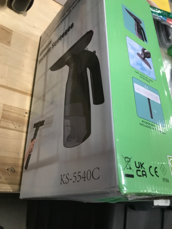 Photo 1 of ?Window Vacuum Squeegee Cordless, Window Vac with Detachable Water Tank and Strong Suction, Electric Window Cleaning Tool for Shower Wall, Glass, Mirror, Countertop, Tiles, Car Windshield