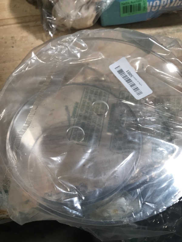 Photo 1 of NPPLUS 2PCS Acrylic Fillable Cake Stand Cake Riser Cake Tier, Round Cylinder Display Riser Display Box, Decorative Centerpiece for Wedding Birthday Party (10" Dx4 H inch, 6" Dx4 H inch)