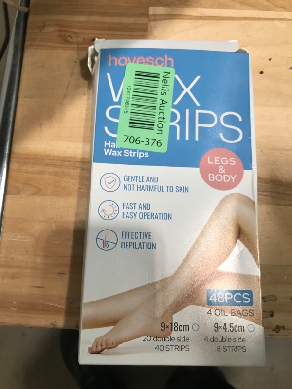 Photo 1 of 48Wax Strips for Hair Removal - Facial Hair Removal for WomenW-axing Kit