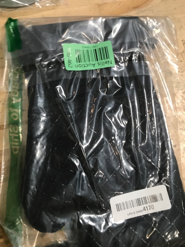 Photo 1 of 2 Pcs Oven Mitts Heat Resistant for Kitchen, Kitchen Oven Gloves, Long Oven Mitts and Pot holder with Non-Slip Silicone Stripe and Soft Cotton Lining, Silicone Oven Mitts for Cooking Baking BBQ Gloves