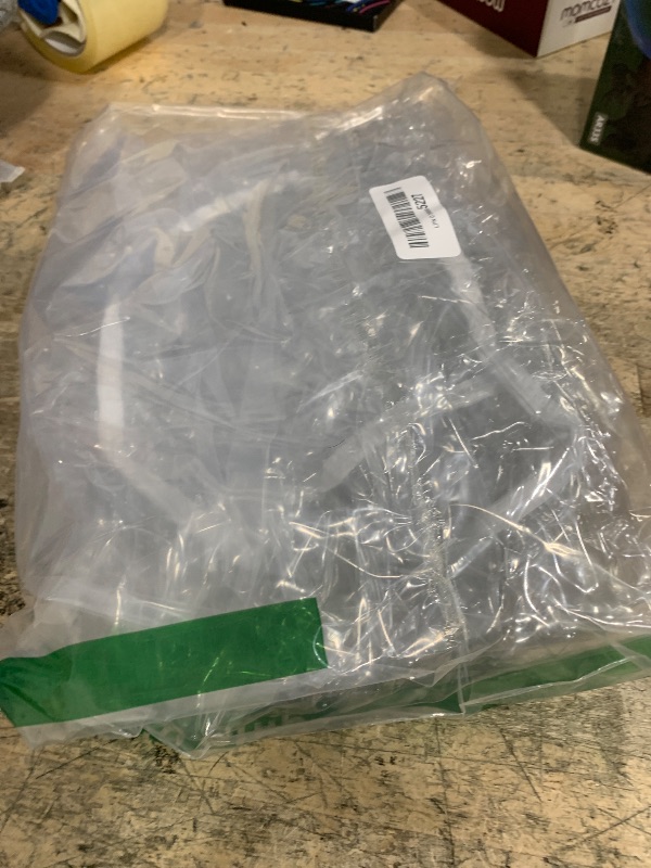 Photo 1 of ANEETAFAN Clear Vinyl Round Fitted Tablecloth: Waterproof Elasticized Table Cloth Plastic Table Cover Protector,Oil-Proof Table Cloth(Round Tablecloth Fits Table up to 40" to 44" Diameter)