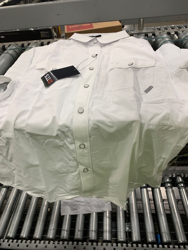 Photo 1 of 5.11 button up short sleeve white small