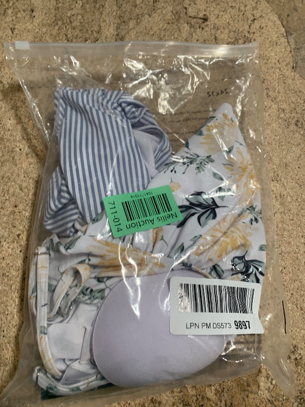 Photo 1 of Tutorutor Kid Girls High Waisted Cute 2 Piece Peplum Halter Bikini Sets Ruffle Floral Print Teen Spaghetti Swimsuits