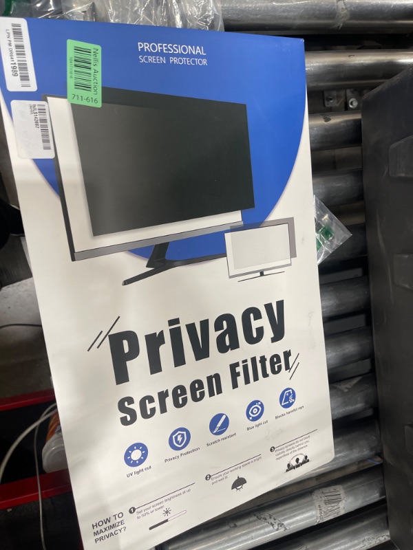 Photo 1 of [2 Pack] 24 Inch Computer Privacy Screen for 16:9 Aspect Ratio Widescreen Monitor, Eye Protection Anti Glare Blue Light Computer Monitor Privacy Filter, Removable Anti-Scratch 24in Protector Film