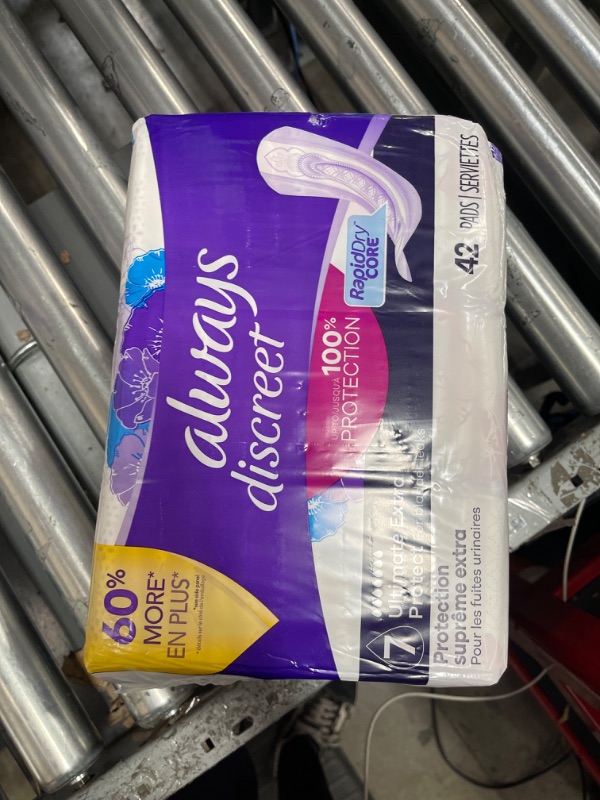 Photo 1 of Always Discreet Ultimate Extra Protect Postpartum Incontinence Pads