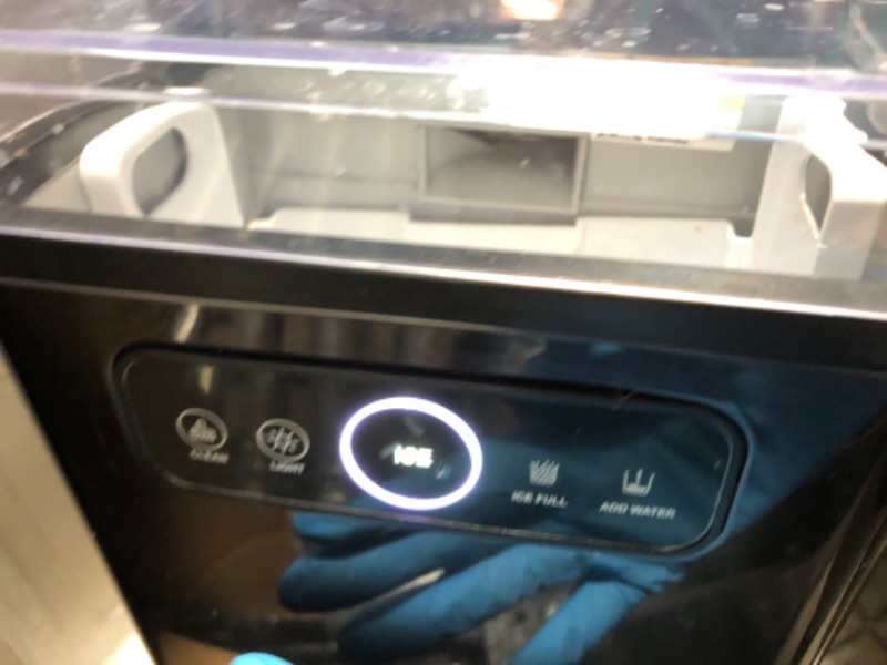 Photo 1 of Aeitto Nugget Ice Maker 40Lbs/24H, Countertop Soft Chewable Ice Pebble Ice Machine, One-Click Operation, Auto Self-Cleaning Ice Makers with Scoop&Basket for Home, Office, Kitchen, Party (Black)