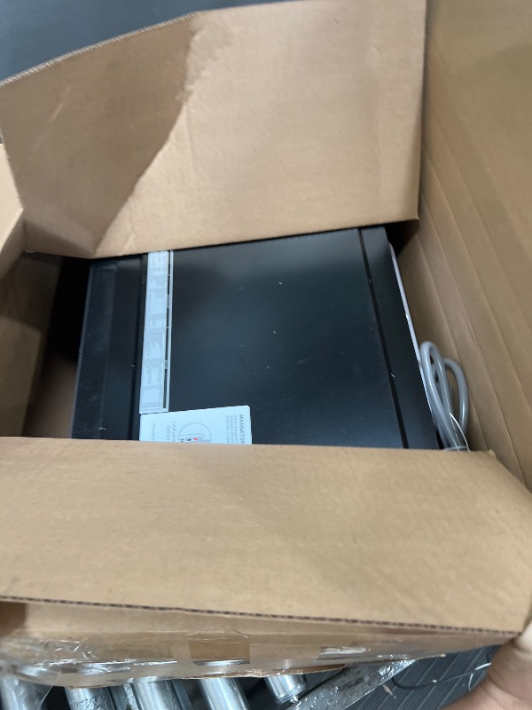 Photo 1 of ***FINAL SALE BROKEN ARM PLATE*** TOSHIBA EM131A5C-BS Countertop Microwave Ovens 1.2 Cu Ft, 12.4" Removable Turntable Smart Humidity Sensor 12 Auto Menus Mute Function ECO Mode Easy Clean Interior Black Color 1000W