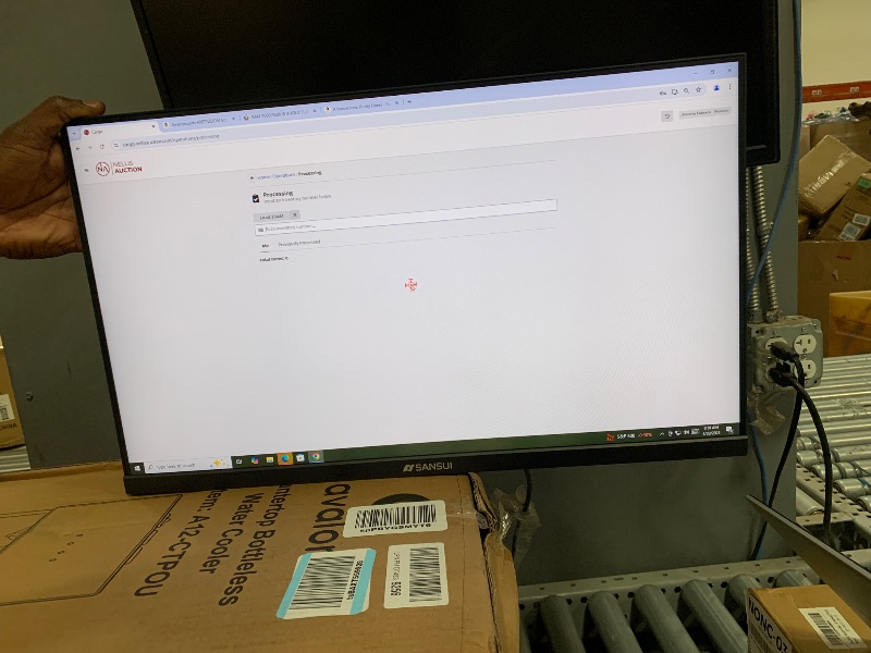 Photo 1 of *JUST THE MONITOR MISSED NG CORD AND BASE/POWERS ON* SANSUI Computer Monitor 24 inch IPS Eye Care 1080P Display HDMI,VGA Ports with 178° Viewing Angle/Frame-Less/Tilt/VESA Compatible for Office and Home