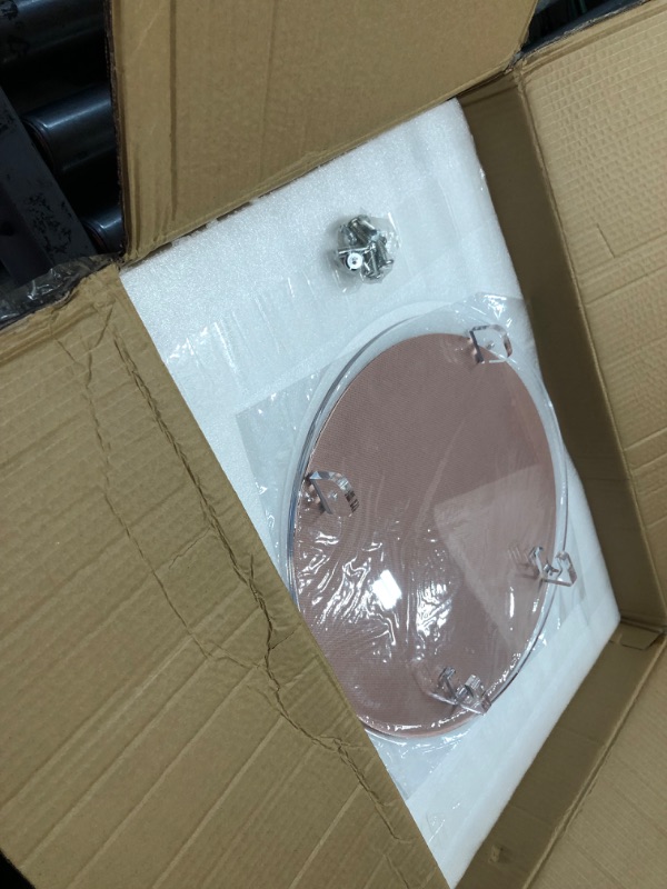 Photo 1 of ***PARTS ONLY***DigDozer Acrylic Folding TV Tray Table - 23" High Acrylic Table, Foldable Desks for Small Spaces, Living Room, Bed Room, TV Dinner Table with Easy Assembly