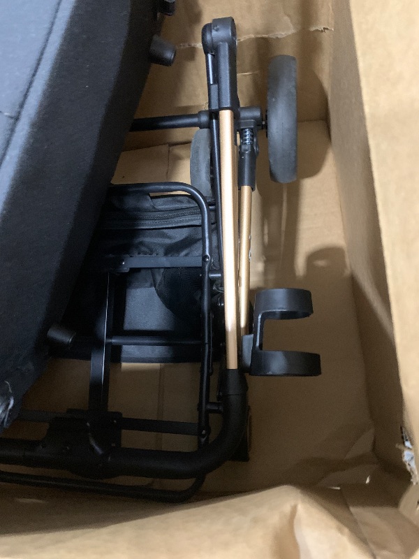 Photo 1 of 3 in 1 Pet Stroller with 4 Wheels, Foldable Pet Travel Carrier for Small/Medium Dogs Cats up to 50lbs, Detachble Portable Pet Bag, Storage Basket