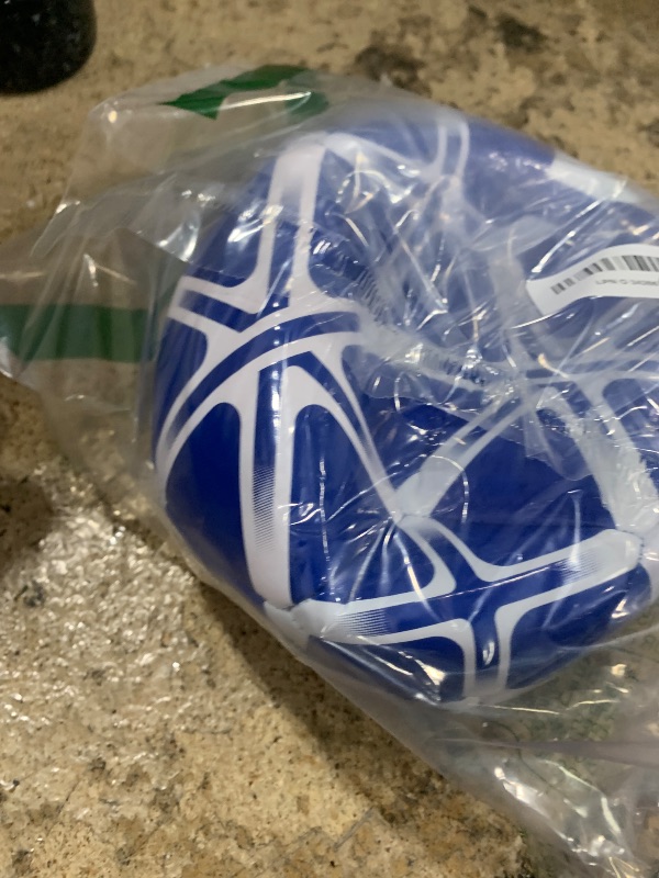 Photo 1 of adidas Unisex Starlancer Club Soocer Ball, Blue/White, 3