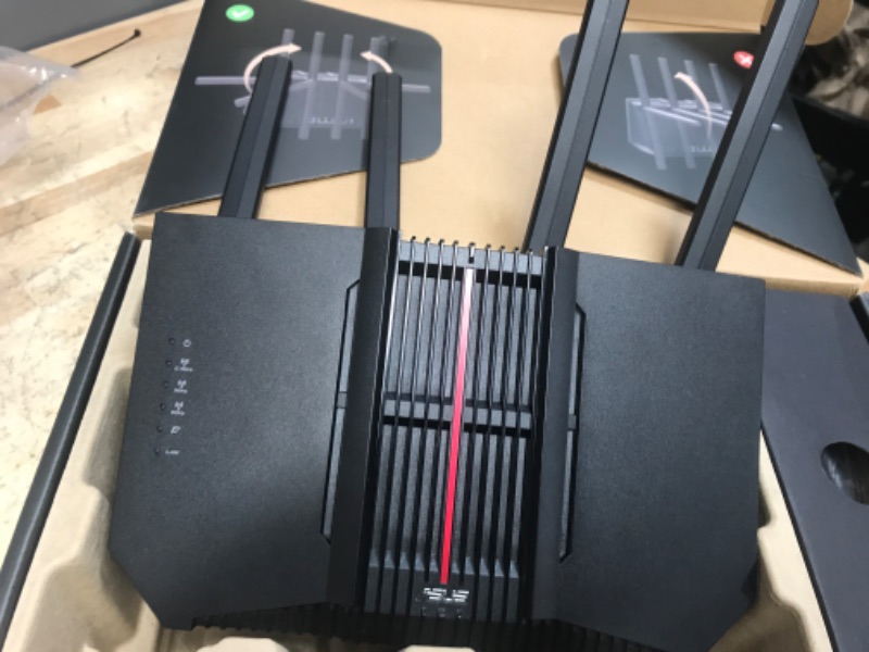 Photo 1 of ASUS RT-BE92U BE9700 Tri-Band WiFi 7 Router, Supports New 320MHz Bandwidth & 4096-QAM, MLO, AI WAN Detection, AiMesh Support, Subscription-Free Network Security & Comprehensive VPN Features
