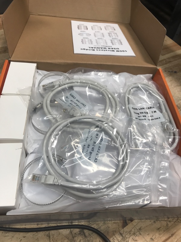 Photo 1 of Point to Multipoint Outdoor Internet Long Range Wireless Bridge for Starlink Gen 3 Router, Starlink WiFi Extender, IP65 Waterproof, 5.8GHz 3KM 100Mbps with 16dBi High Gain Antenna, 3 PacK