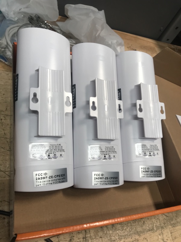 Photo 1 of Point to Multipoint Outdoor Internet Long Range Wireless Bridge for Starlink Gen 3 Router, Starlink WiFi Extender, IP65 Waterproof, 5.8GHz 3KM 100Mbps with 16dBi High Gain Antenna, 3 PacK