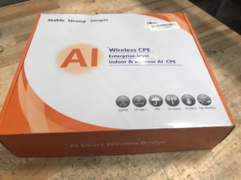 Photo 1 of Point to Multipoint Outdoor Internet Long Range Wireless Bridge for Starlink Gen 3 Router, Starlink WiFi Extender, IP65 Waterproof, 5.8GHz 3KM 100Mbps with 16dBi High Gain Antenna, 3 PacK