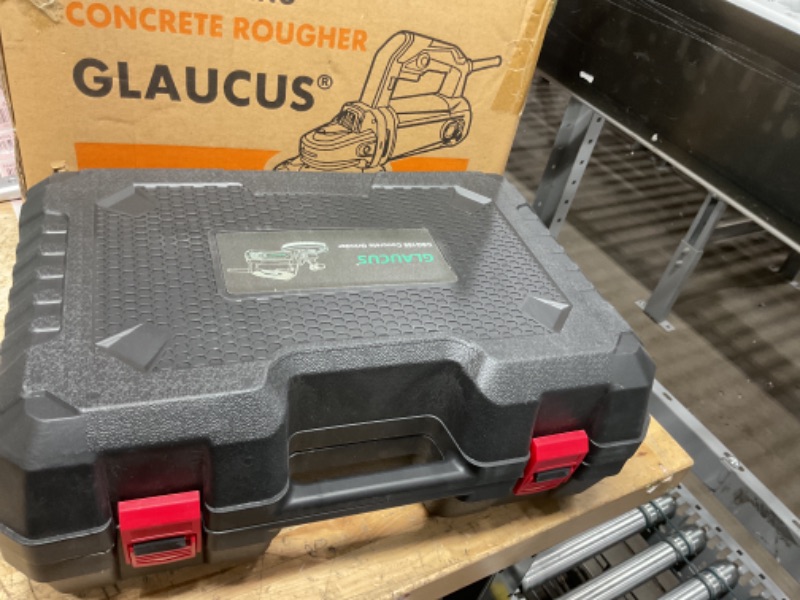 Photo 1 of ***FINAL SALE DIDNT POWER ON PARTS ONLY ITEM*** GLAUCUS® 7-Inch Concrete Surface Grinder, Angle Grinder Kit with Dust Shroud, floor grinder, 2200W Motor,Auxiliary Handle, Diamond Wheel, 90° Seamless sanding for Floor, Wall, Adhesive and Ceiling