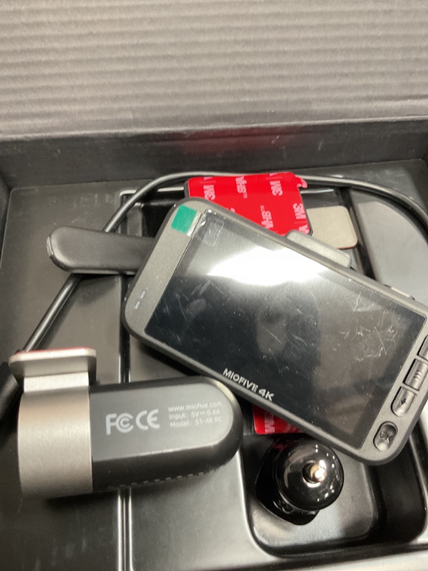 Photo 1 of Miofive Dash Cam Car Front Rear 4K+4K WiFi Bluetooth Dash Cam with 64GB SD Card, Dual Car Camera with Parking Monitoring, Super Night Vision, HDR, G-Sensor, Loop Recording, App Control, Max 512GB