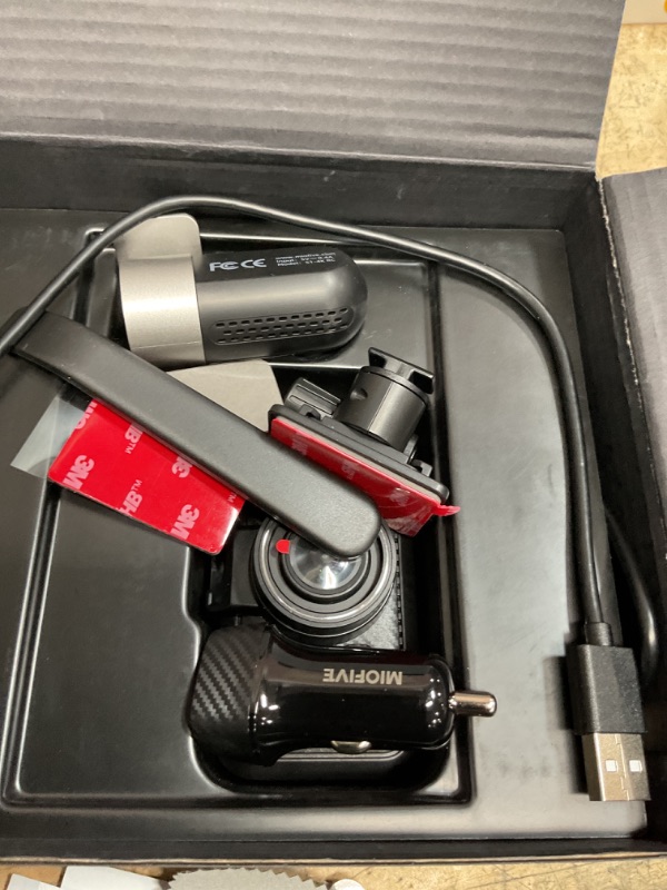 Photo 1 of Miofive Dash Cam Car Front Rear 4K+4K WiFi Bluetooth Dash Cam with 64GB SD Card, Dual Car Camera with Parking Monitoring, Super Night Vision, HDR, G-Sensor, Loop Recording, App Control, Max 512GB