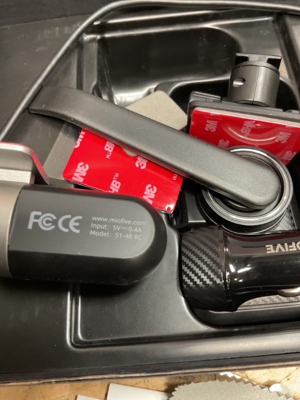 Photo 1 of Miofive Dash Cam Car Front Rear 4K+4K WiFi Bluetooth Dash Cam with 64GB SD Card, Dual Car Camera with Parking Monitoring, Super Night Vision, HDR, G-Sensor, Loop Recording, App Control, Max 512GB