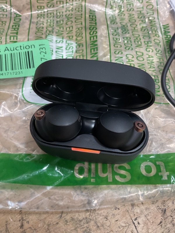 Photo 1 of Sony WF-1000XM4 Noise Canceling Wireless Earbud Headphones - Black (Renewed)