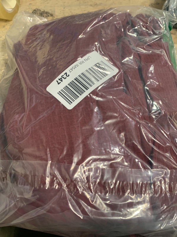 Photo 1 of Amazon Essentials Women's Lightweight Waffle Full-Length Robe (Available in Plus Size), Rich Burgundy, Large