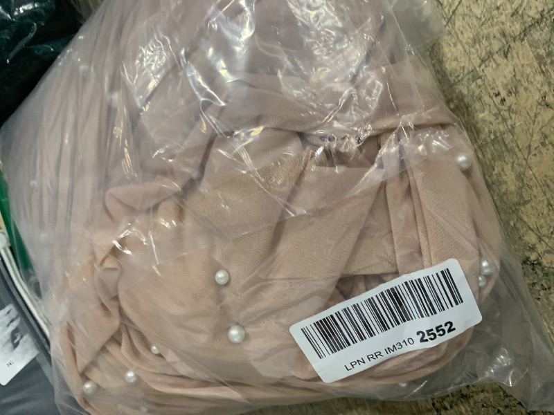 Photo 1 of LKOUS Sexy Blazer Suits for Women,Long Sleeve Blazer and Mesh Beading Pants Clubwear Set with Underwear Beige 2XL