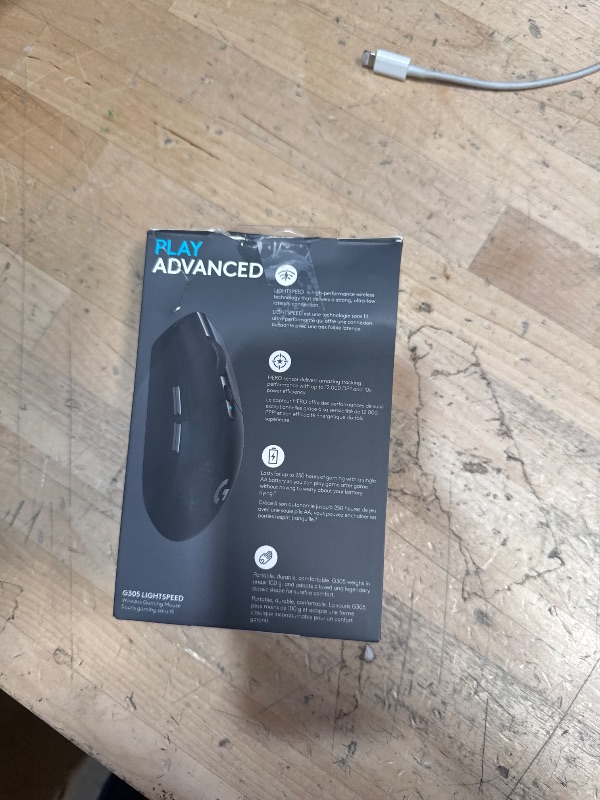 Photo 1 of Logitech G305 LIGHTSPEED Wireless Gaming Mouse, Hero 12K Sensor, 12,000 DPI, Lightweight, 6 Programmable Buttons, 250h Battery Life, On-Board Memory, PC/Mac - Black