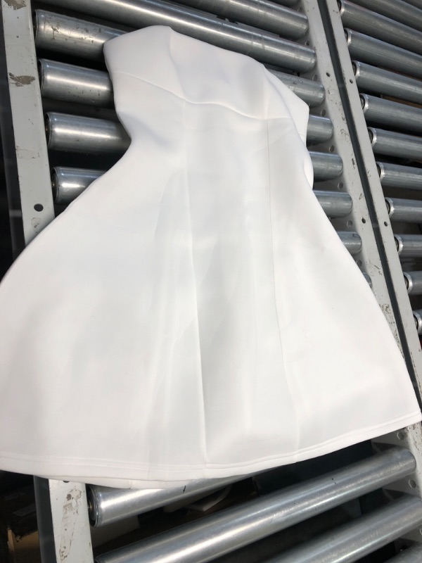 Photo 1 of *USED*Women's Sexy Strapless Off Shoulder Mini Dress Elegant A-Line Tube Top Bodycon Dress Formal Party Club Short Dresses White SMALL 