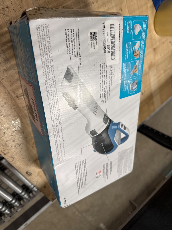 Photo 1 of BLACK+DECKER dustbuster AdvancedClean Cordless Handheld Vacuum, Compact Home and Car Vacuum with Crevice Tool (CHV1410L)