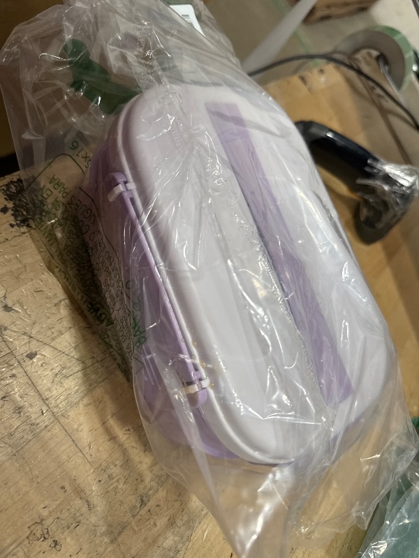 Photo 1 of ***(MISSING PARTS/ HEAVILY USED)***
 Bento Box Adult Lunch Box, Stackable Lunch Container for Adults Women Kids Girls, 63oz 3 Layer Large Lunch Box Container with Utensil Set, Sauce Container, Muffin Cups, Purple